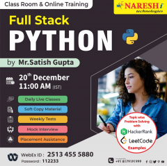 Join our Python & Full Stack Python Training in NareshIT