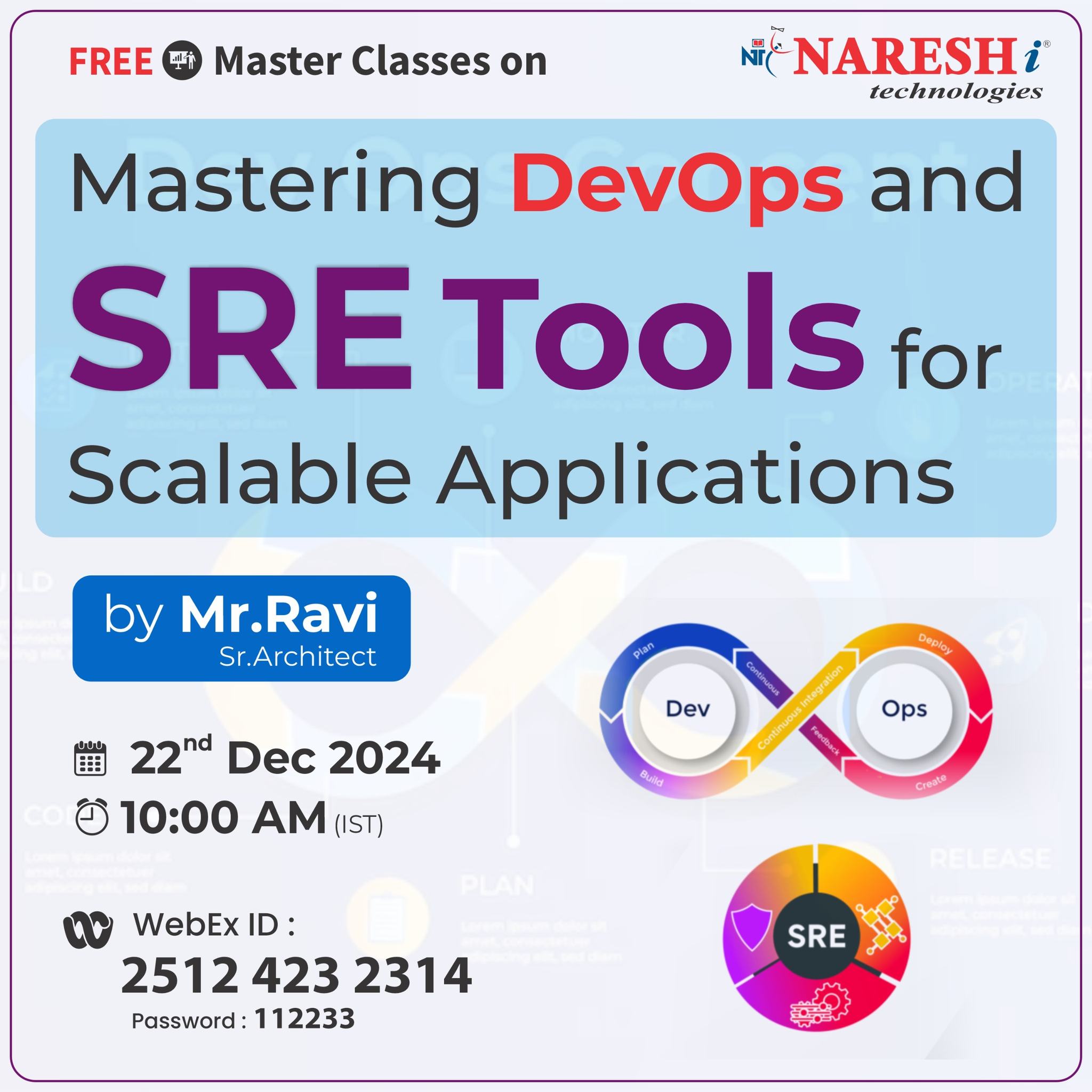 Mastering DevOps & SRE Tools for Scalable Applications, Online Event