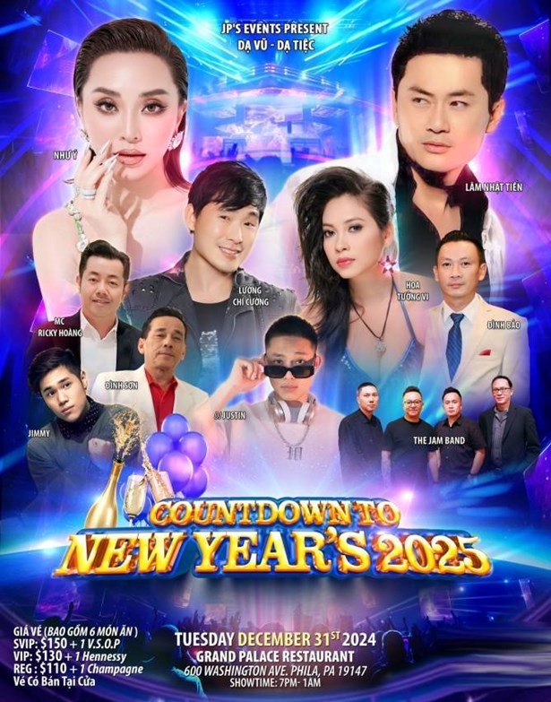 COUNTDOWN TO NEWYEAR'S 2025 AT PHILA PA, Philadelphia, Pennsylvania, United States