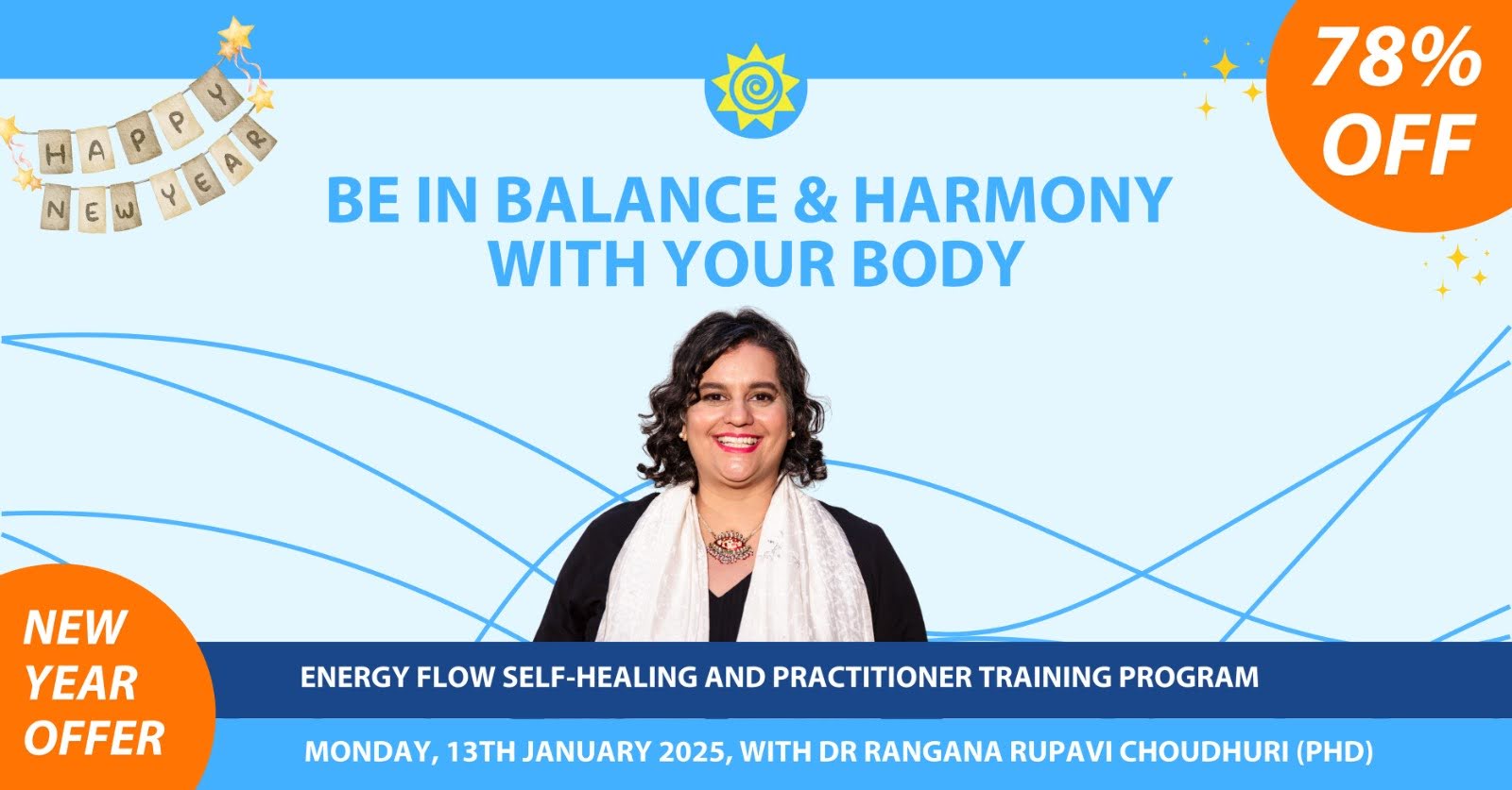Meridian Exercises with Energy Flow® with Dr Rangana Rupavi Choudhuri (PhD), Online Event