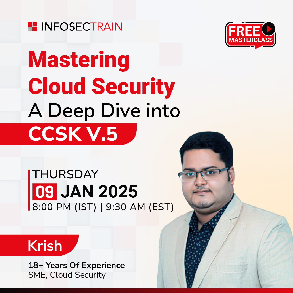 Free Masterclass on Mastering Cloud Security: A Deep Dive into CCSK V.5, Online Event