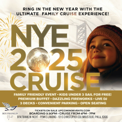 NEW YEAR'S EVE FAMILY FIREWORKS CRUISE - BEN FRANKLIN YACHT
