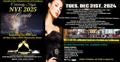 Annual "Celebrity Style" NYE Firewofks Gala at The Pyramid Club