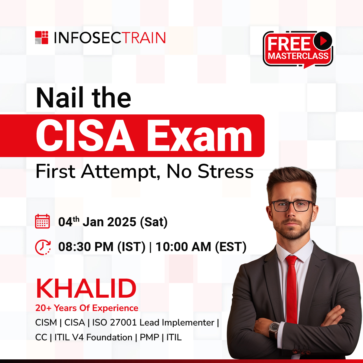 Free Masterclass on Nail the CISA Exam: First Attempt, No Stress, Online Event