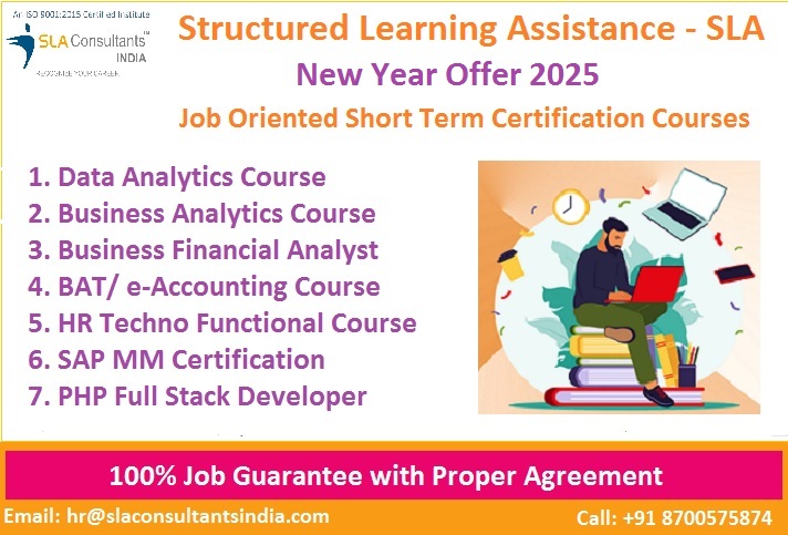 Best Data Analyst Training Course in Delhi, Google Certification, with Placement Guarantee, Online Event