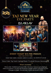 TAJ BOLLYWOOD NEW YEAR EVE PARTY 2025 | LIVERMORE | DJ ARJAV