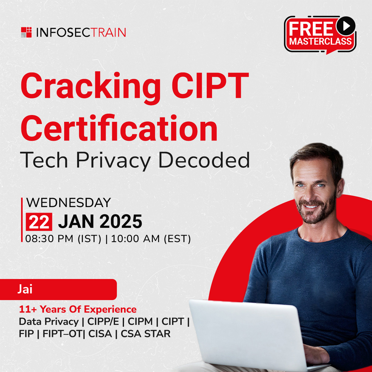 Free Masterclass on Cracking CIPT Certification: Tech Privacy Decoded, Online Event