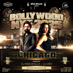 CHICAGO BOLLYWOOD GRANDEUR NYE 2025 AT SEVEN NIGHTCLUB