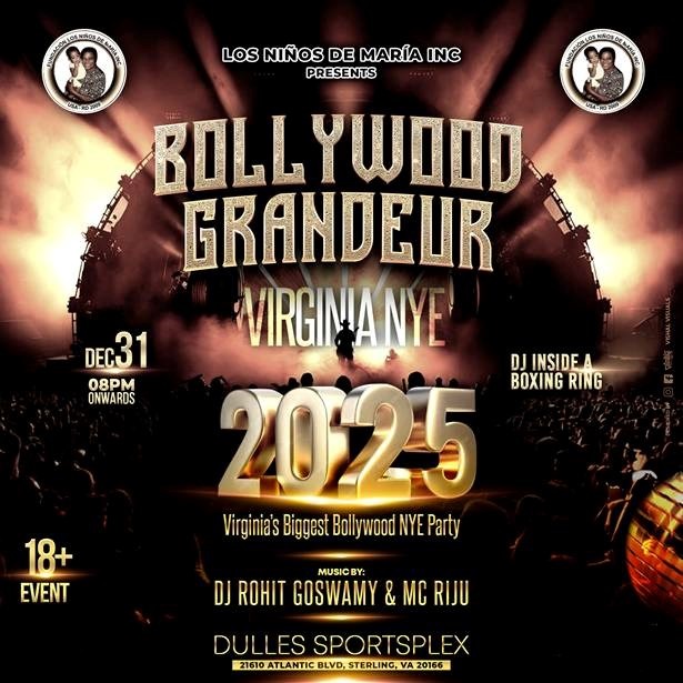VIRGINIA BOLLYWOOD GRANDEUR NYE 2025, Sterling, Virginia, United States