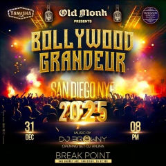SAN DIEGO BOLLYWOOD GRANDEUR NYE 2025 AT BREAK POINT