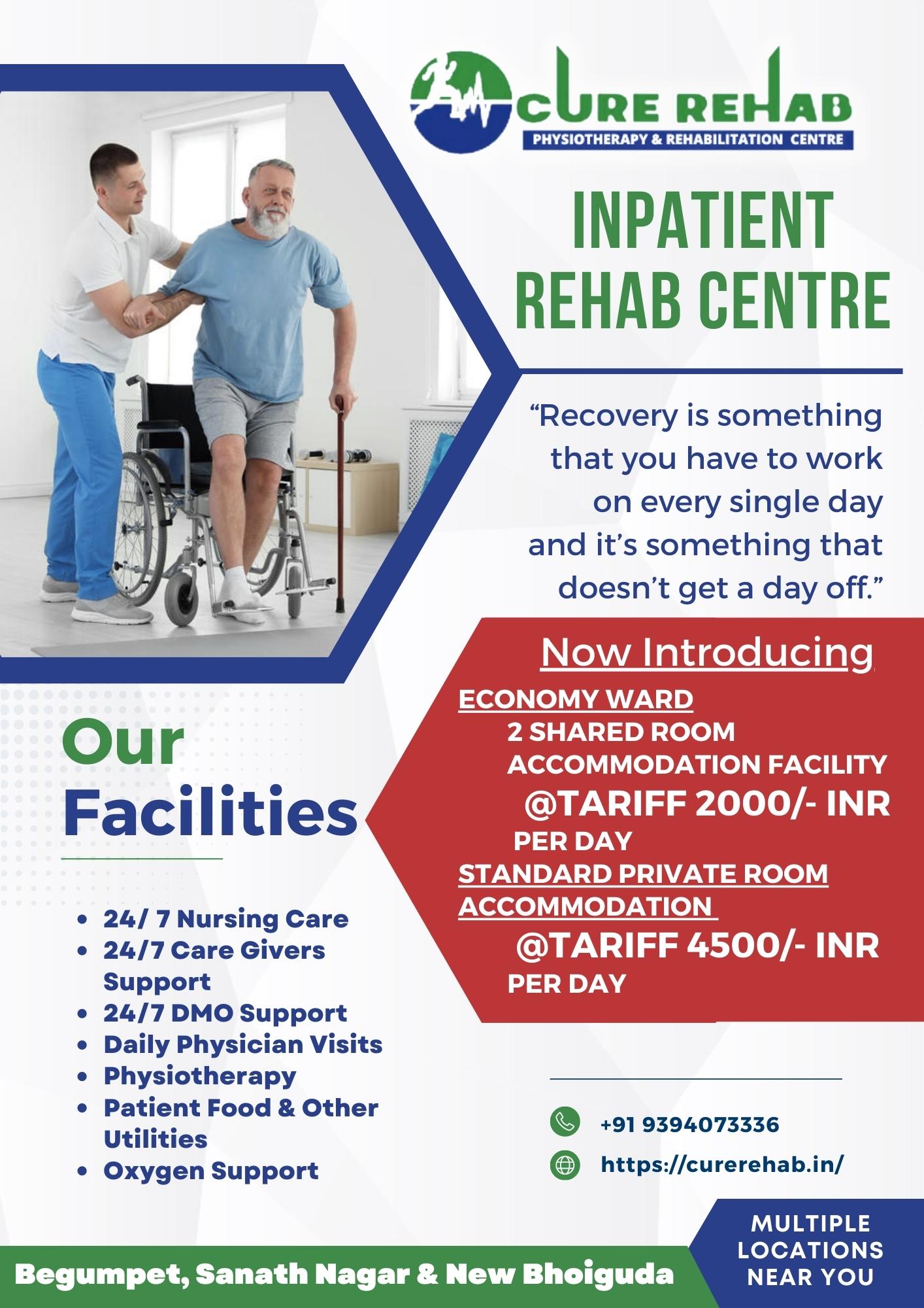 Cure Rehab Physiotherapy Centre | Physiotherapy Services Hyderabad | Physiotherapy Treatment Hyderabad, Hyderabad, Telangana, India