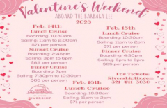 Valentines Day Dining Cruise Aboard the Barbara Lee in Sanford Florida!