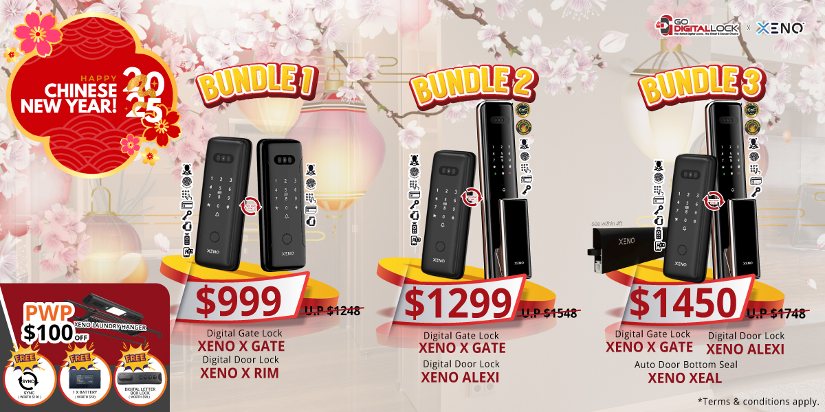 Chinese New Year 2025: Exclusive Deals on Xeno Digital Locks!, Singapore, North West, Singapore