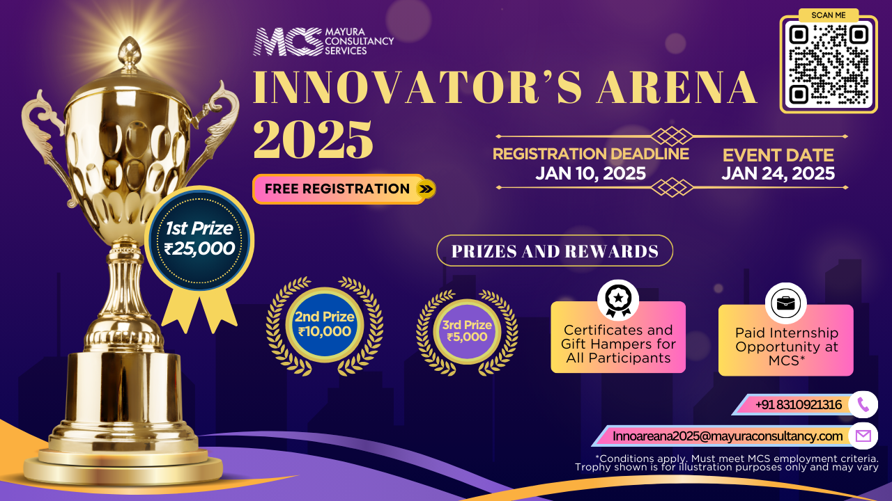 MCS Innovator's Arena 2025, Bangalore, Karnataka, India