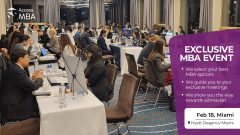 Access MBA In-Person Event on February 18th in Miami