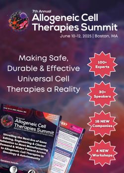 7th Annual Allogeneic Cell Therapies Summit, Boston, Massachusetts, United States