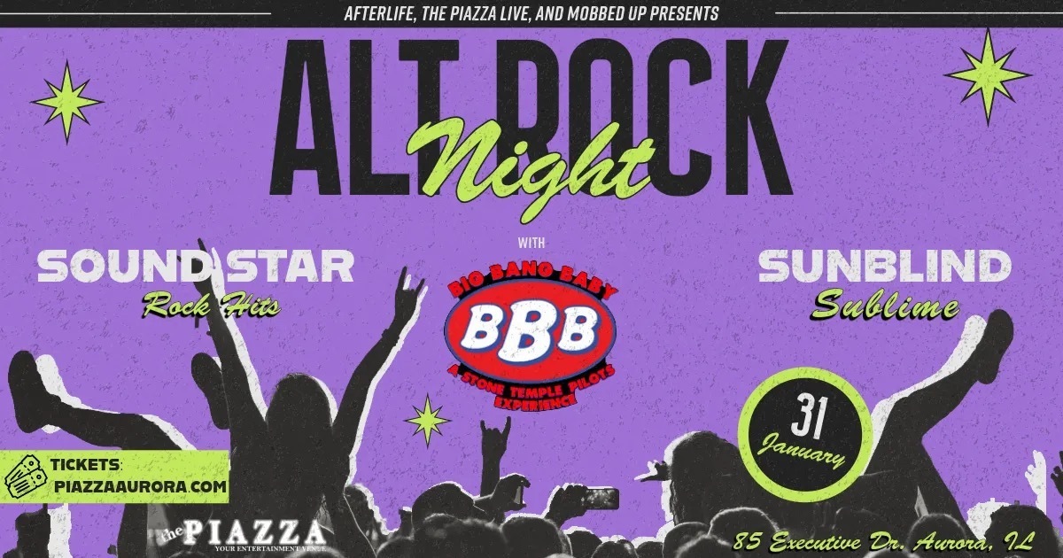 Alt Rock Banger W/ Stone Temple Pilots, Sublime and 90s Rock, Aurora, Illinois, United States