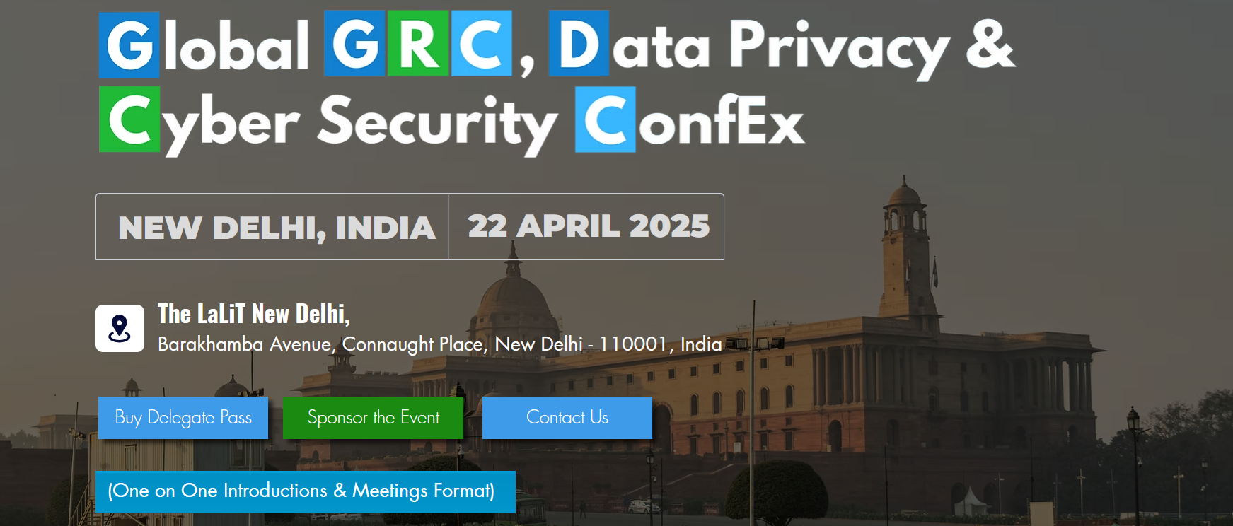 Global GRC, Data Privacy & Cyber Security ConfEx – New Delhi, India, New Delhi, Delhi, India