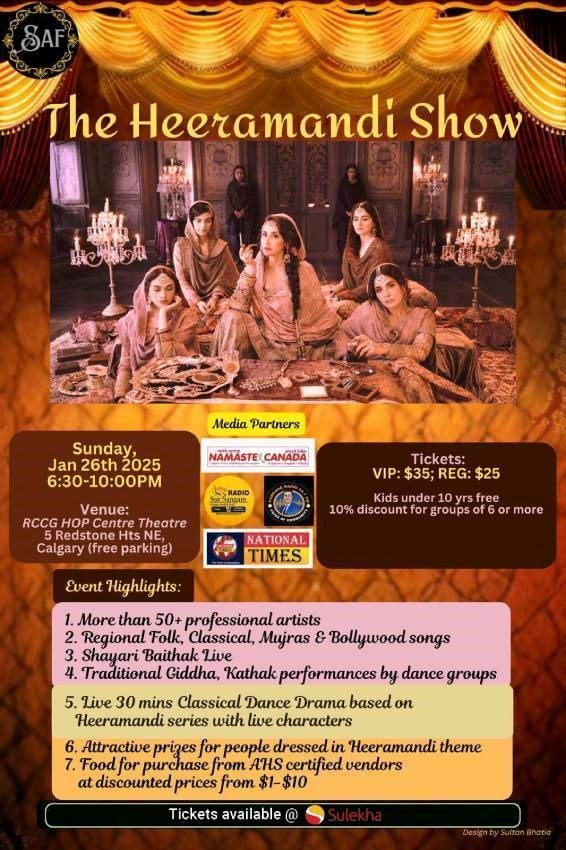 The Heeramandi Show in Calgary, AB, Calgary, Alberta, Canada