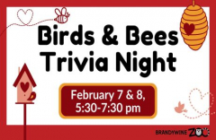 Birds and Bees Trivia Night 21+@ Brandywine Zoo On 07 February 2025