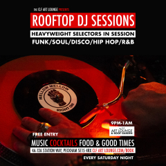 Rooftop DJ Sessions, Every Saturday Night (Free Entry)