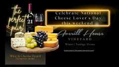 Love at First Bite: Celebrate National Cheese Day with Wine Pairing and Cheese Board. Brookline, NH