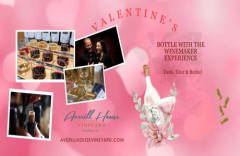 Valentine's Bottle with the winemaker event: Tour, Bottle, Label, eat, taste and bring home the wine