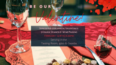 Valentine's Chocolate Themed Five Course Dinner and Wine Pairing. February 14th and 15th, Brookline NH