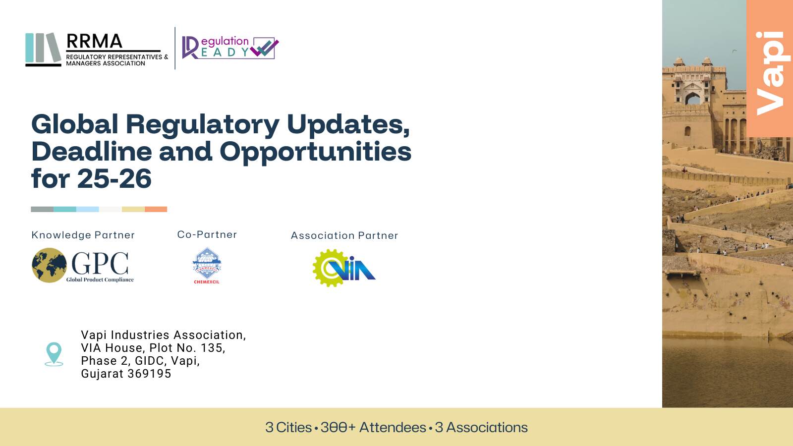 Chemical Regulatory Updates: Deadlines and Opportunities for 2025-26 at Vapi, Online Event