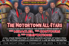 The Motortown All-Stars performing LIVE at the Stafford Centre on February 26, 2025