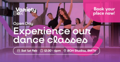 Variety Box Arts Academy Open Day! Saturday 1st February at BOH Studios, Bournemouth Triangle