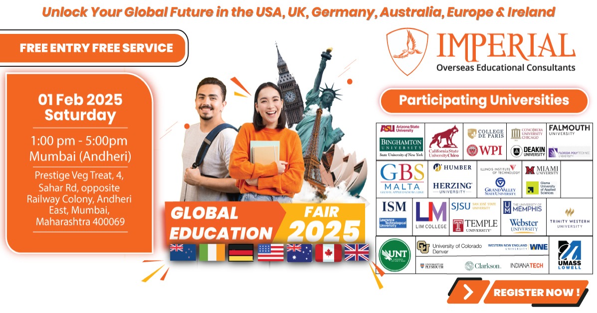Global Education Fair 2025 in Mumbai: Explore Top Universities in Mumbai, Mumbai, Maharashtra, India