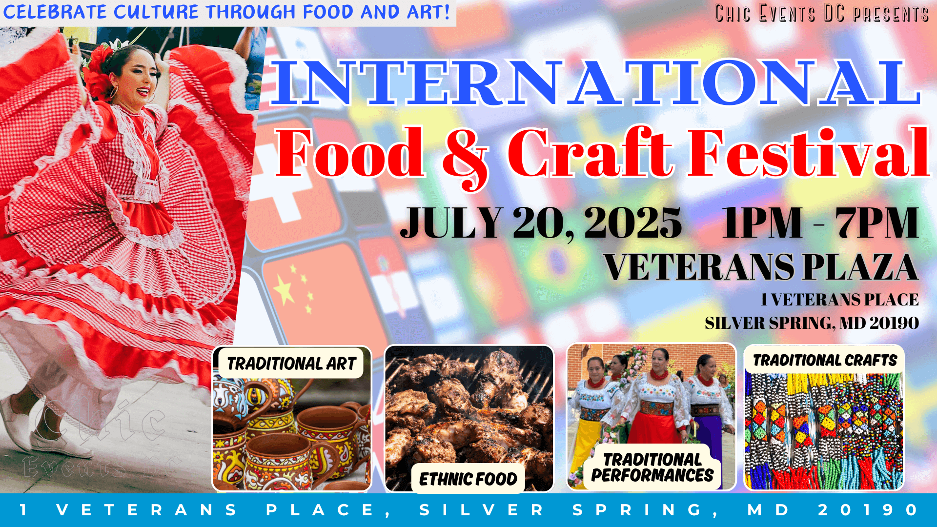 Silver Spring International Food & Craft Festival @ Veterans Plaza, Silver Spring, Maryland, United States