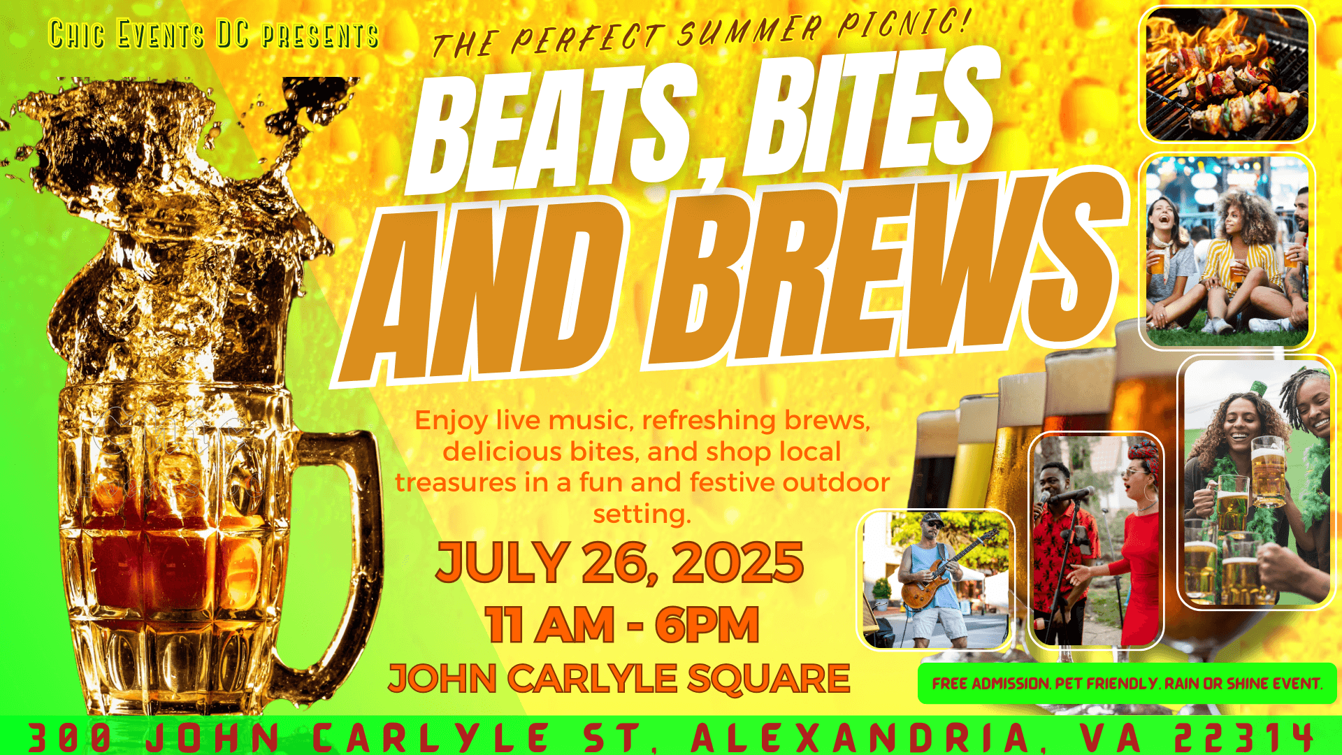 Beats, Bites and Brews in Old Town Alexandria, Alexandria City, Virginia, United States