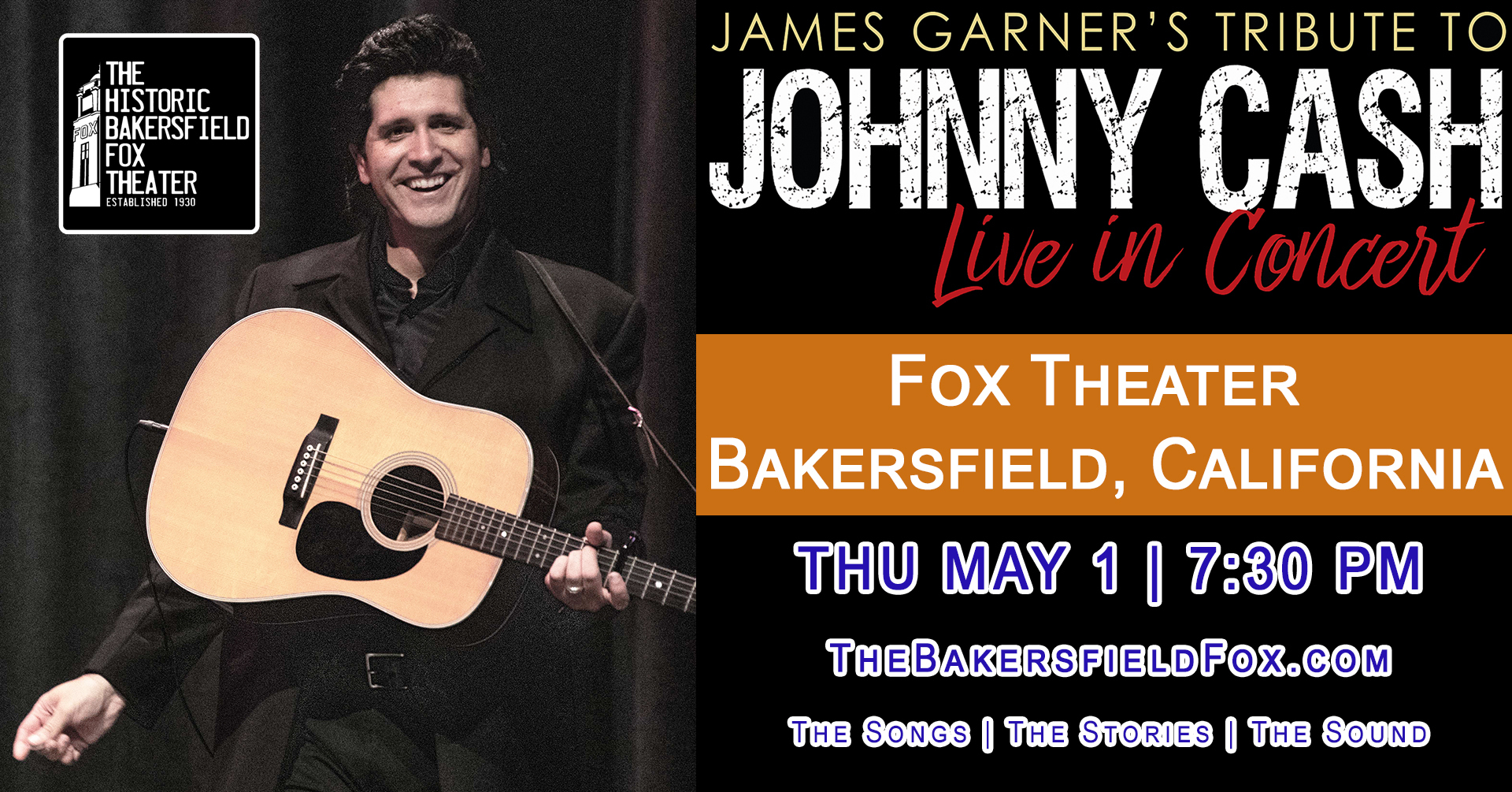 James Garner's Tribute to Johnny Cash, Bakersfield, California, United States