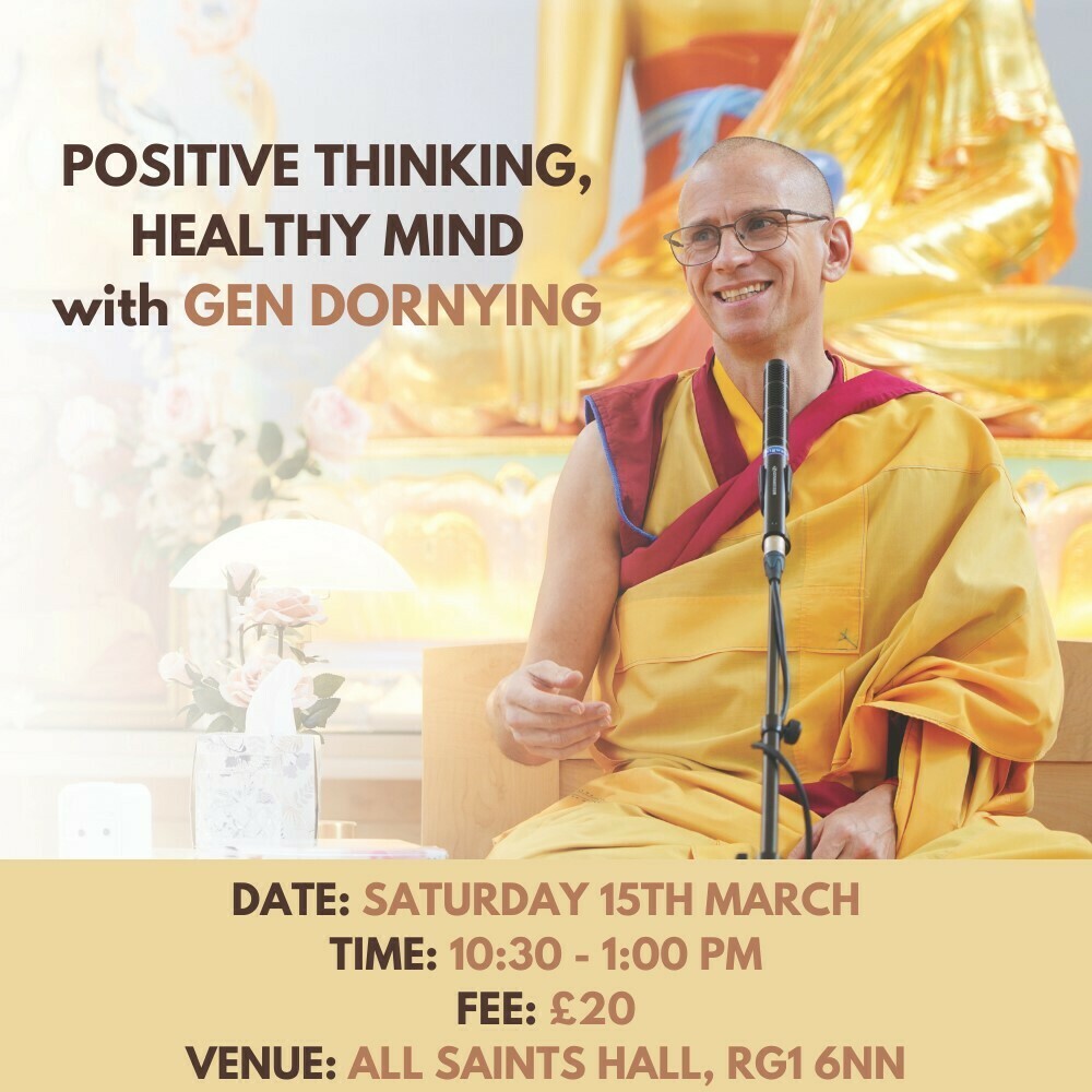 JOIN OUR HALF DAY MEDITATION COURSE: Positive Thinking, Healthy Mind, with Gen Doryning, Reading, England, United Kingdom