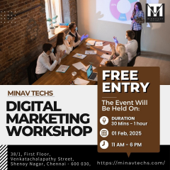 Free Digital Marketing Workshop by Minav Techs!