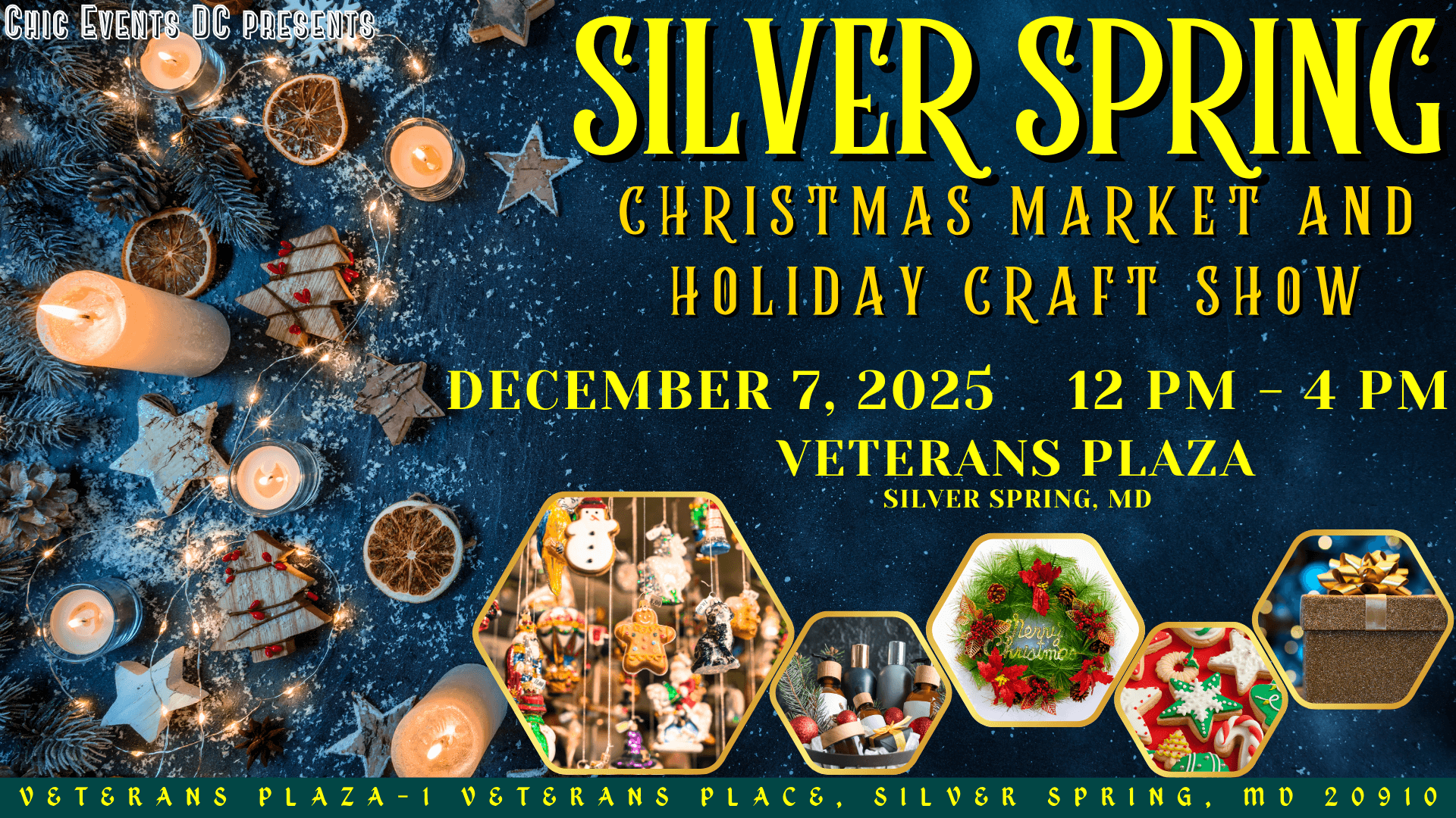 Silver Spring Christmas Market and Holiday Craft Fair @ Veterans Plaza, Silver Spring, Maryland, United States