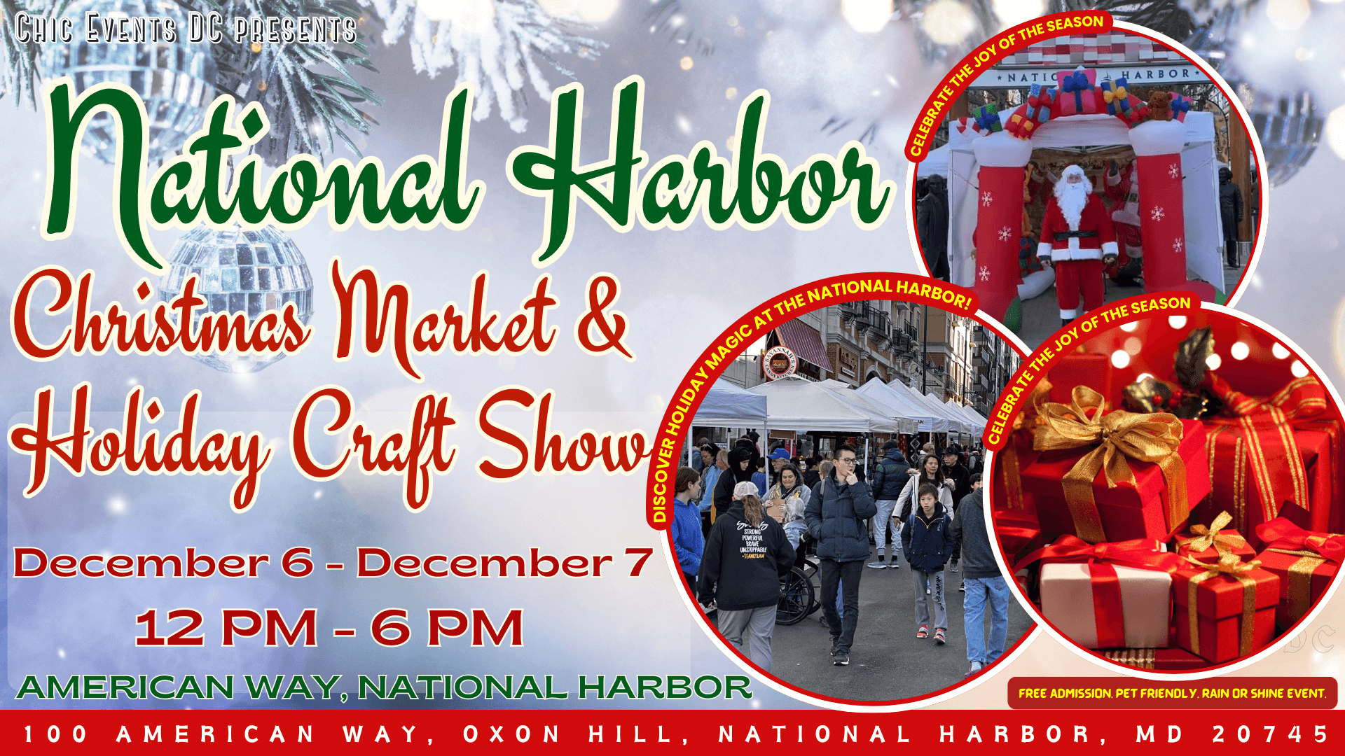 DECEMBER 6- 7 National Harbor Christmas Market and Holiday Craft Show, Oxon Hill, Maryland, United States