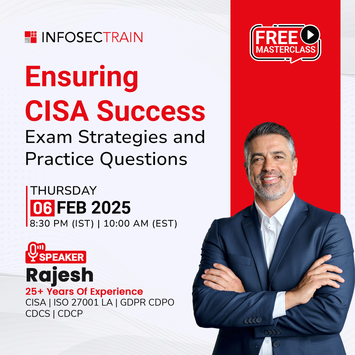 Free Masterclass on Ensuring CISA Success: Exam Strategies and Practice Questions, Online Event
