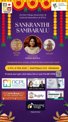 Sankranthi Sambaralu with Damini Bhatla by Durham Telugu Association Canada