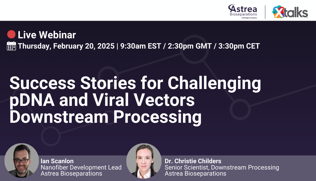 Success Stories for Challenging pDNA and Viral Vectors Downstream Processing, Online Event