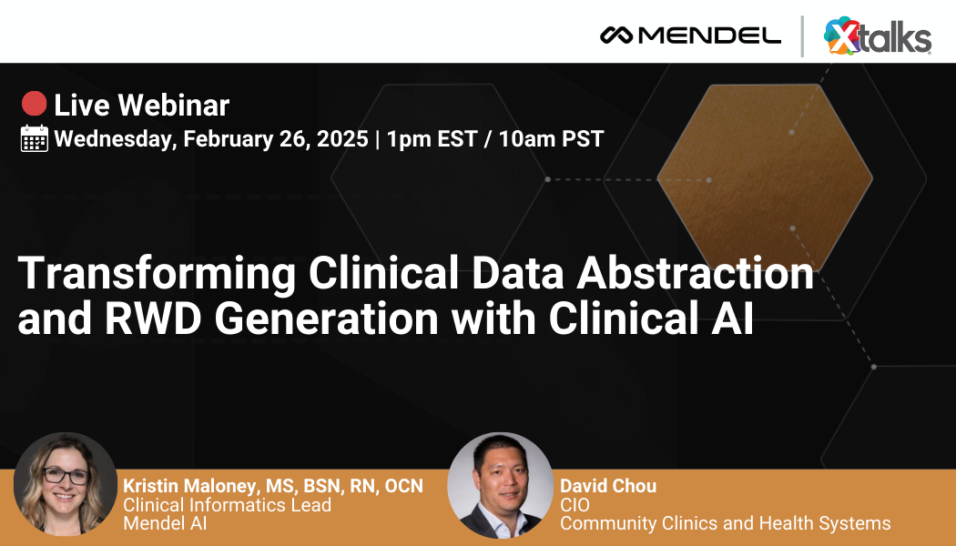 Transforming Clinical Data Abstraction and RWD Generation with Clinical AI, Online Event