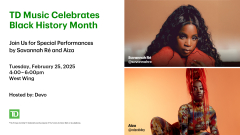 TD Music Celebrates Black History Month
