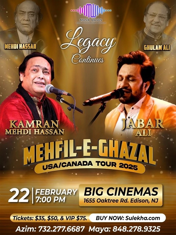 Mehfil-e-Ghazal. The Legacy Continues, Edison, New Jersey, United States