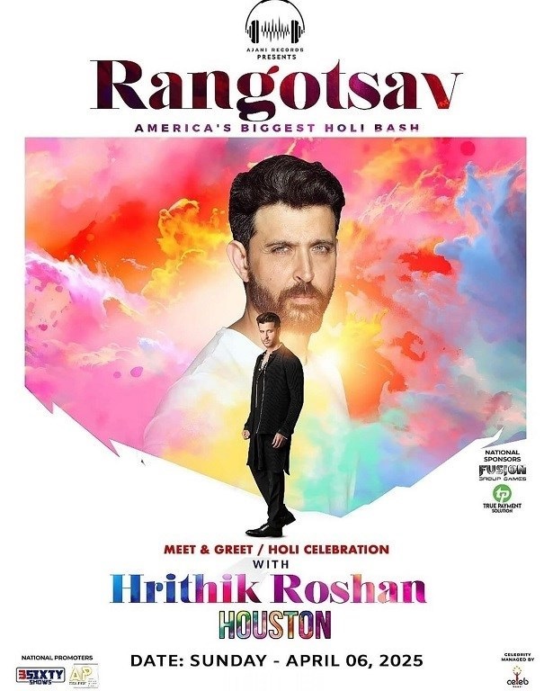 Holi Meet and Greet with Hrithik Roshan - Houston, Houston, Texas, United States