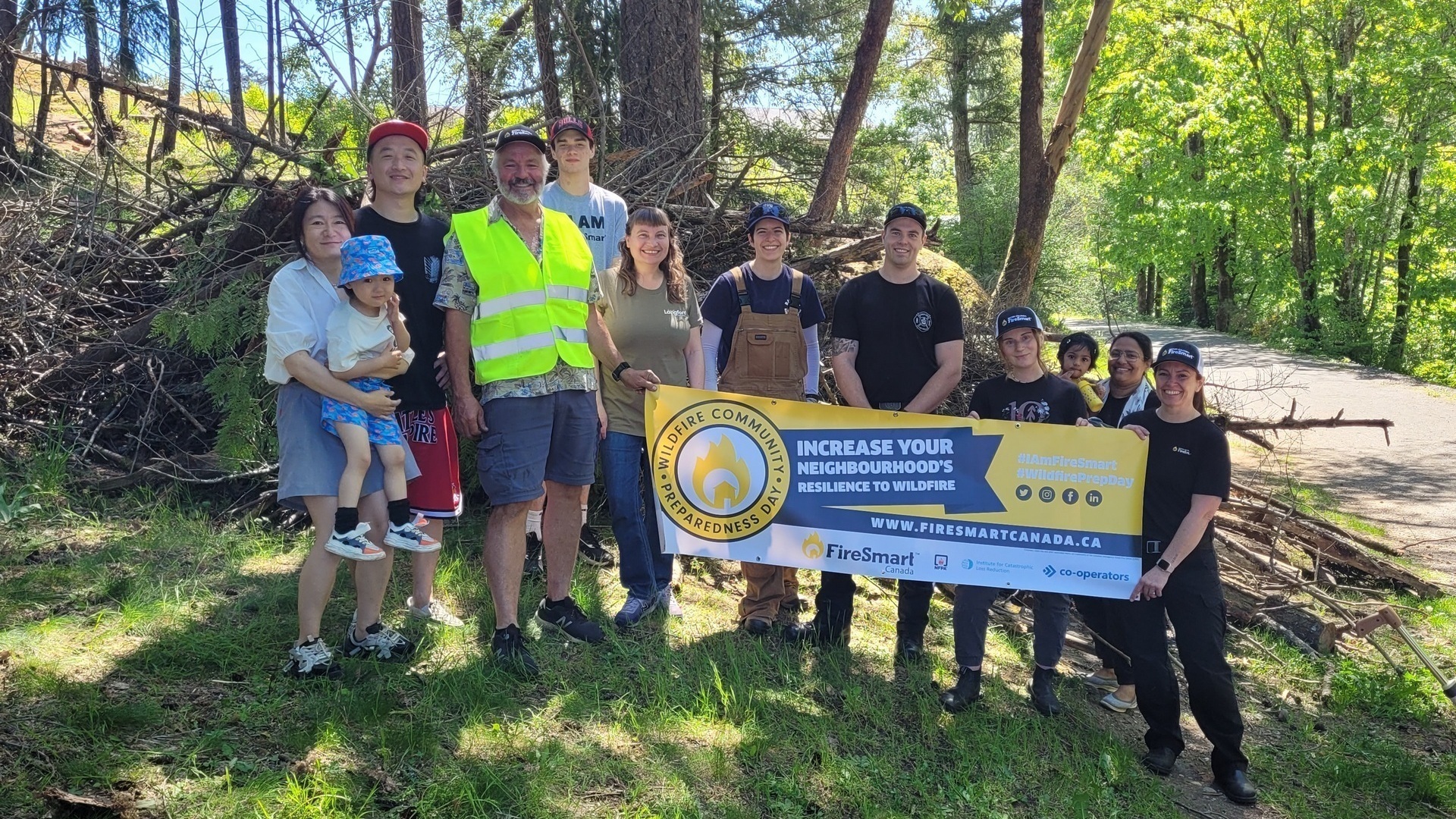 Westhills Park Community Clean up 15 March, Victoria, British Columbia, Canada