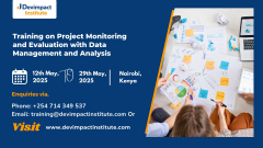 Training on Project Monitoring and Evaluation with Data Management and Analysis