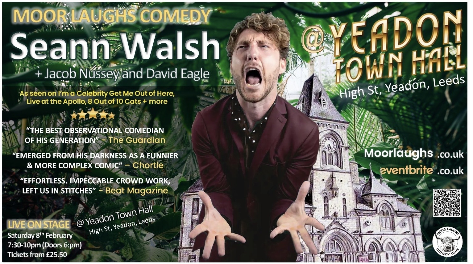 Moor Laughs Presents Seann Walsh + supporting comedians, Yeadon, United Kingdom