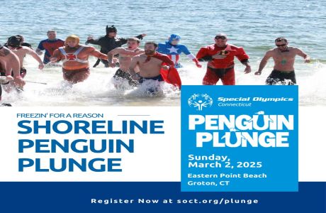 Shoreline Penguin Plunge to benefit Special Olympics Connecticut, Groton, Connecticut, United States
